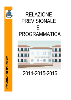 Relazione previsionale e programmatica 2014 - 2015