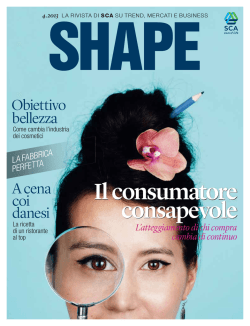 IT SCA magazine SHAPE 4 2013 I nuovi consumatori
