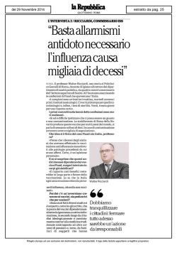 ︎ Scarica il pdf - Scienza in Rete