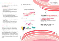 7a Conferenza sul tumore al seno DIPLOMPATIENTIN&reg;