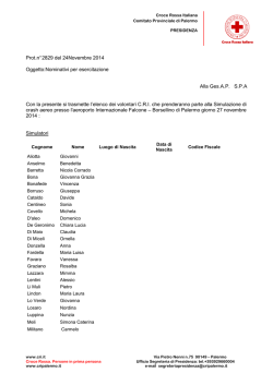 elenco nominativi - Croce Rossa Italiana