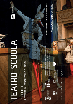 Teatro Ragazzi &ndash; la brochure - Pubblico | Il Teatro di Casalecchio di