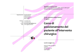 Programma - Scuola superiore medico