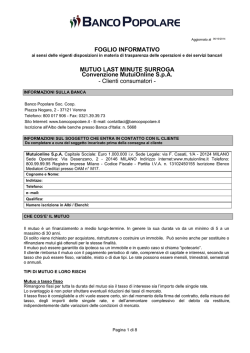 FOGLIO INFORMATIVO