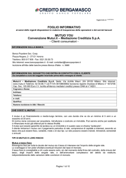 FOGLIO INFORMATIVO