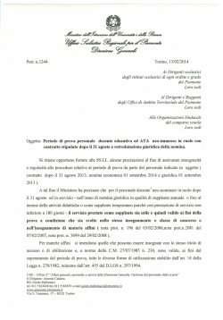 nota prot n. 1244 - Ufficio Scolastico Regionale Piemonte