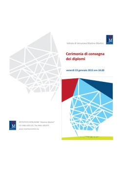Cerimonia diplomi 2015 - Istituto di Istruzione Martino Martini