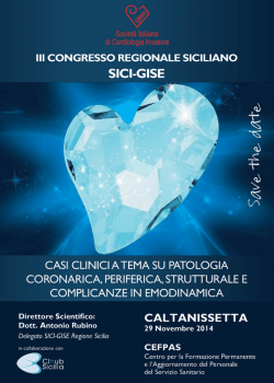 Programma - Organizzazione Internazionale Congressi