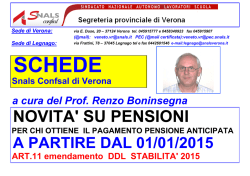 Tolta penalizzazione in DDL Stabilit&agrave; 2015
