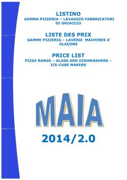 LISTINO PREZZI