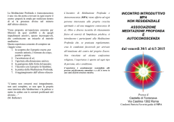 Introduttivo non residenziale Roma dal 30/1 al 6/3 di Patrizia Favorini
