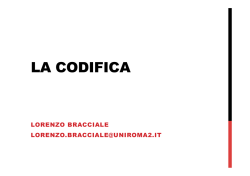 LA CODIFICA