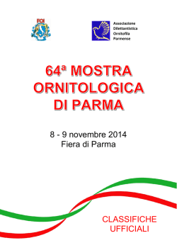 8 - 9 novembre 2014 Fiera di Parma - adop