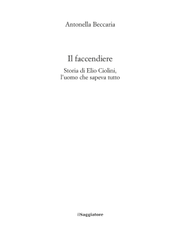 Il faccendiere - Il Saggiatore