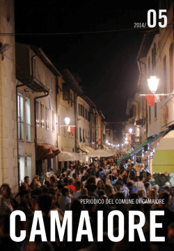 periodico del comune di camaiore 2014/