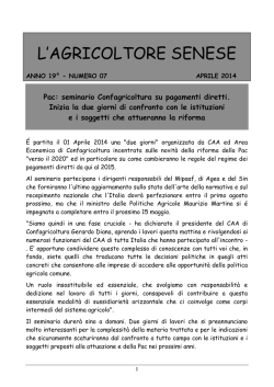 Notiziario n. 07 Aprile 2014