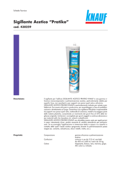 Scheda Tecnica - Sigillante Knauf Pratiko