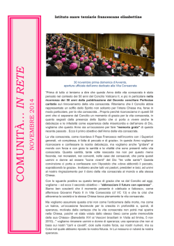 novembre - Suore Francescane Elisabettine