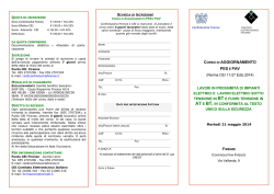 CORSO DI AGGIORNAMENTO PES E PAV