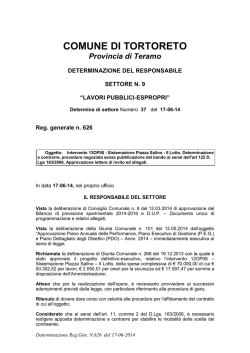 Determina a contrarre - Amministrazione Trasparente