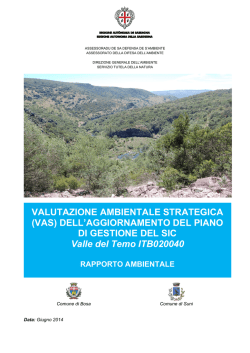 rapporto ambientale sic