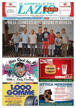 aprilia - comitati di quartiere in rivolta