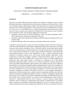 I materiali di copertura per le serre