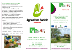Brochure campus autunnale - agricoltura sociale mantova