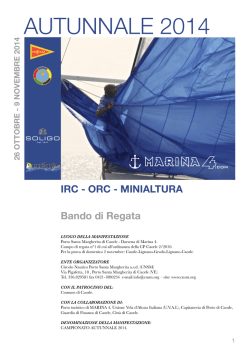 Bando di Regata - Circolo nautico Santa Margherita