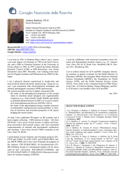 Andrea Barbieri, Ph.D. - Isof