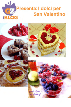 Dolci San Valentino - Blog