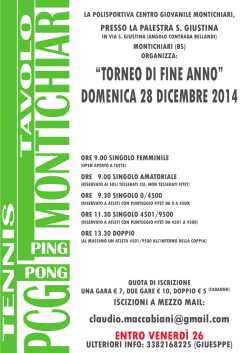 torneo 28 dicembre con regolamento