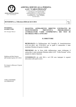 direzione sanitaria - Azienda Servizi Alla Persona Voghera