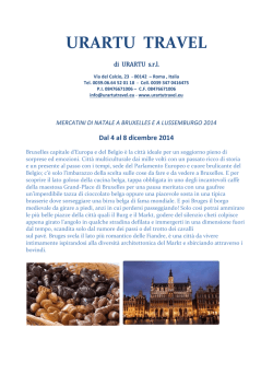 1. Mercatini di Natale a Bruxsells e Lussemburgo
