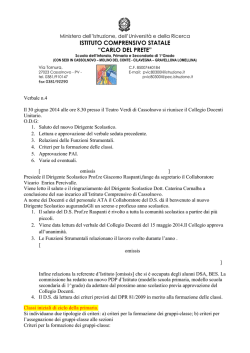 ISTITUTO COMPRENSIVO STATALE &ldquo;CARLO DEL PRETE&rdquo;