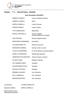 Consigli di classe CORSO L