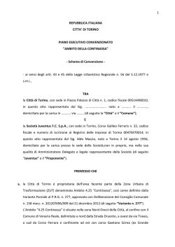2014 03 14 Continassa bozza Convenzione PEC