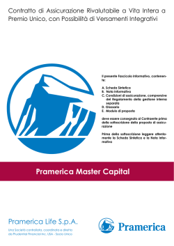Contratto di Assicurazione Rivalutabile a Vita Intera a