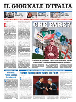 Human Factor: ninna-nanna per Renzi