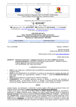 ALBO - Richiesta preventivo pubblicit&agrave; A1-FESR06-POR