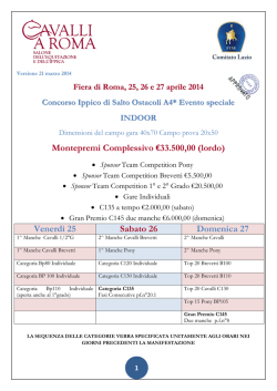 25/27 aprile - Fise Lazio