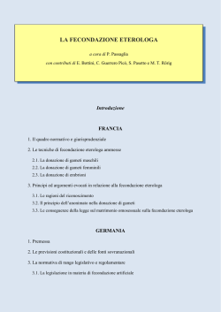 La fecondazione eterologa