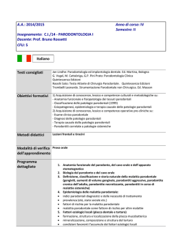 Parodontologia I