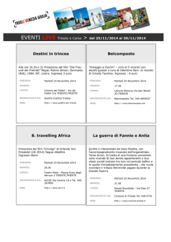 Destini in trincea Belcomposto 8. travelling Africa La guerra di