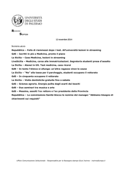 12. rassegna stampa 12 novembre 2014