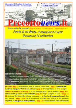 precotto news on-line - quartiereprecotto.it