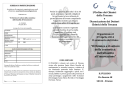 Seminario - Ordine dei Chimici della Toscana