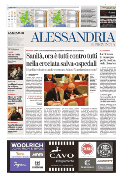 Sanità,oraètutticontrotutti nellacrociatasalva-ospedali