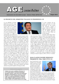 Age Newsletter giugno 2014