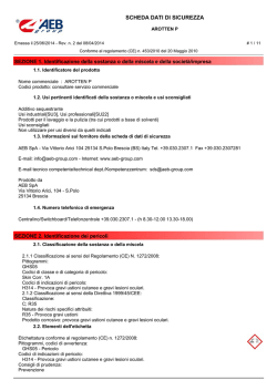SCHEDA DATI DI SICUREZZA